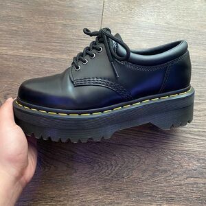 Dr. Martens 8053 Leather Platform Casual Shoes
